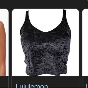 lululemon crushed velvet special edition align tank size 8